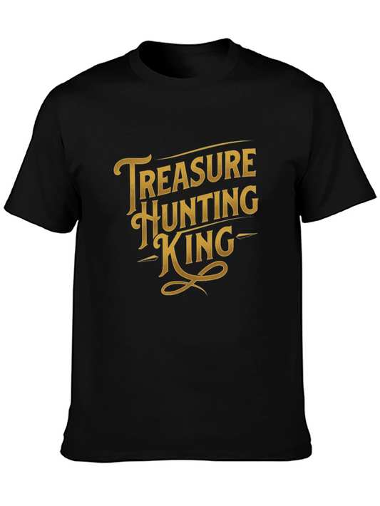 Treasure Hunting King Black T-Shirt