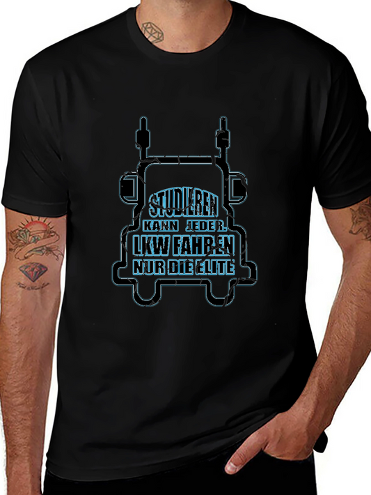 Truck Driver Elite T-Shirt - Black