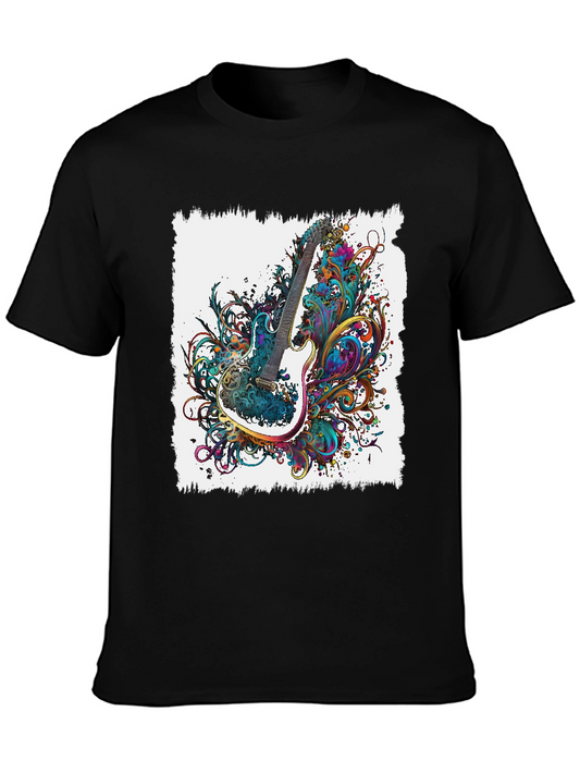 Electric Guitar Art Graphic Tee
