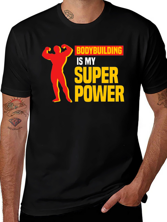 Bodybuilding Super Power Graphic Tee
