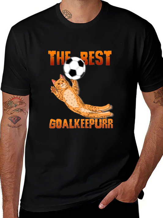 The Best Goalkeepurr Cat Soccer T-Shirt