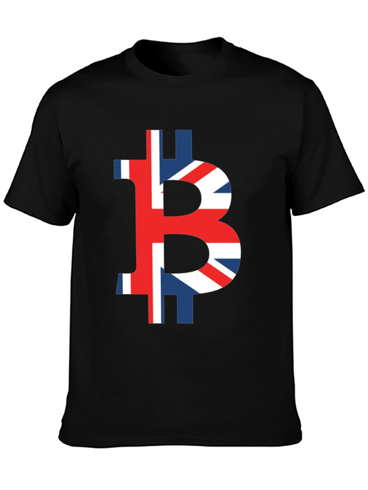 Bitcoin Union Jack Graphic Tee