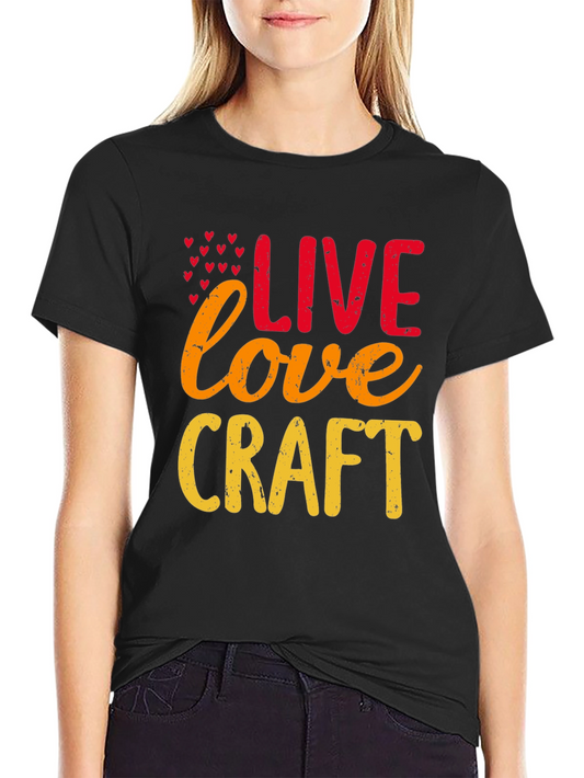 Live Love Craft T-Shirt - Black