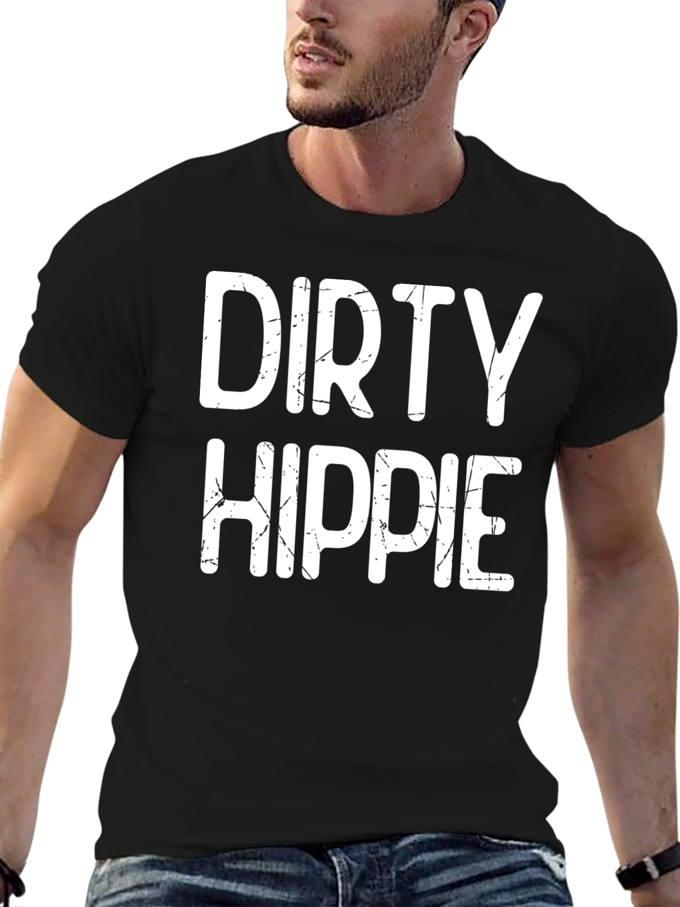 Dirty Hippie Graphic T-Shirt - Black