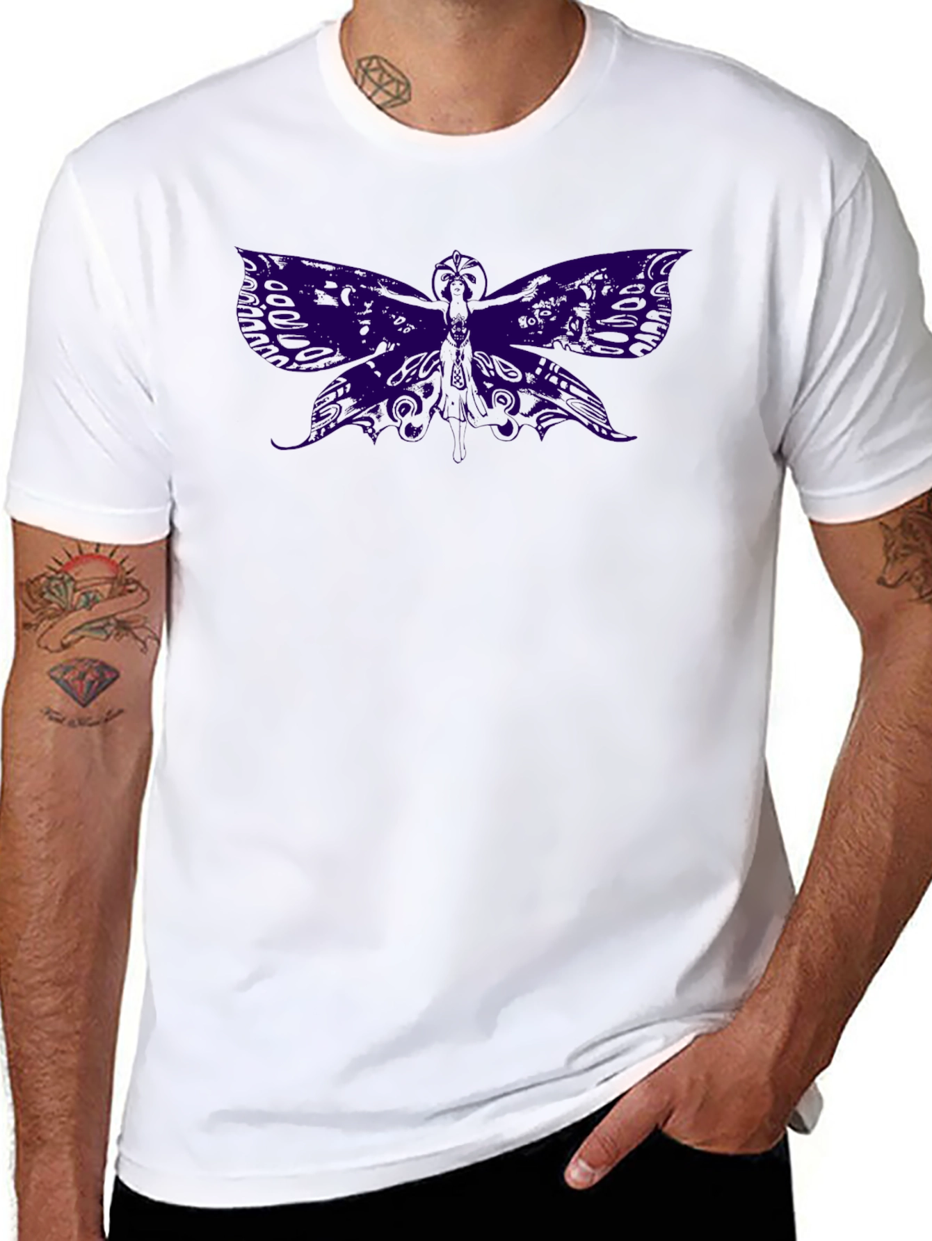 Butterfly Graphic T-Shirt - Casual Style