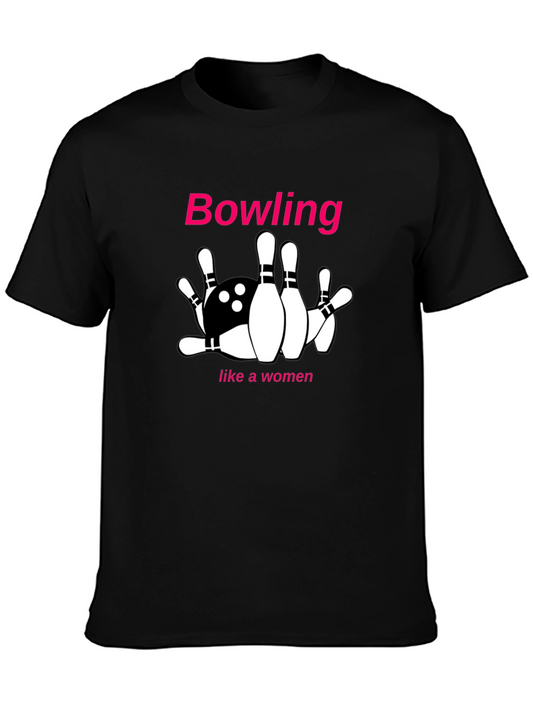 Bowling Like A Woman Graphic Tee