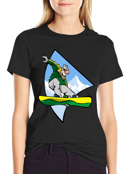 Cool Snowboarder Graphic T-Shirt