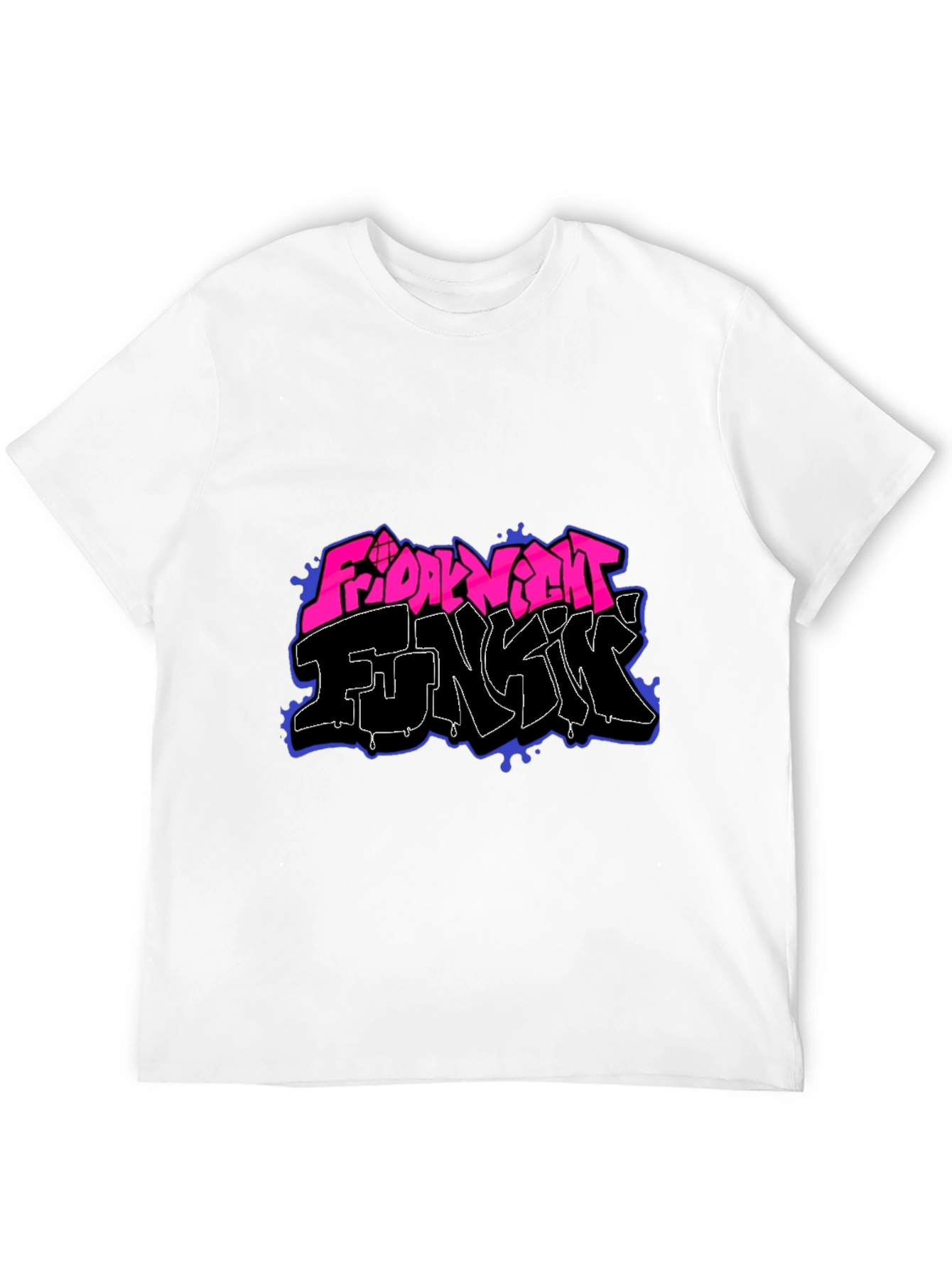Friday Night Funkin Graphic Tee - Black Cotton T-Shirt