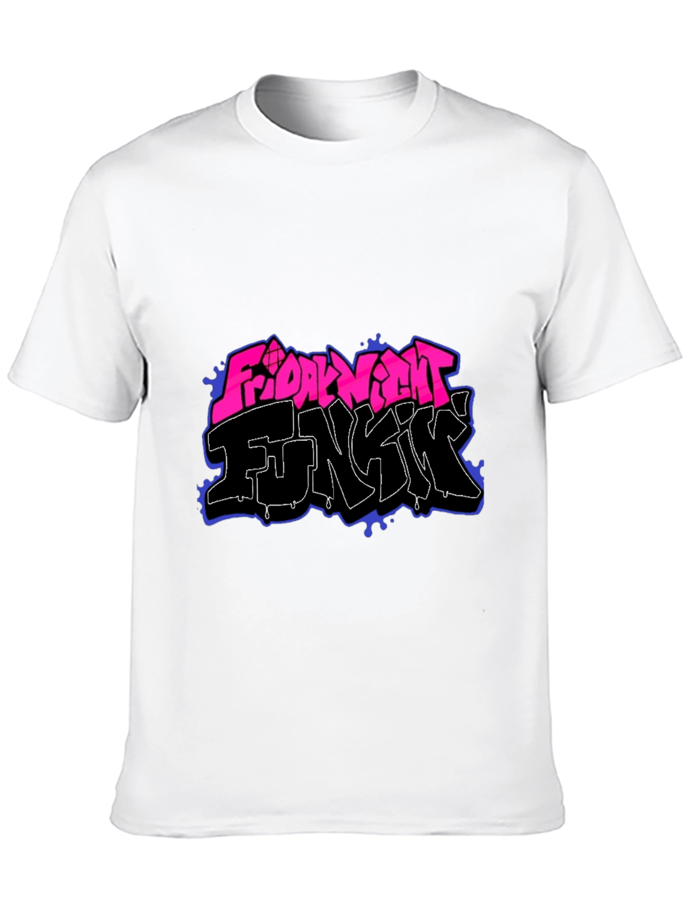 Friday Night Funkin Graphic Tee - Black Cotton T-Shirt