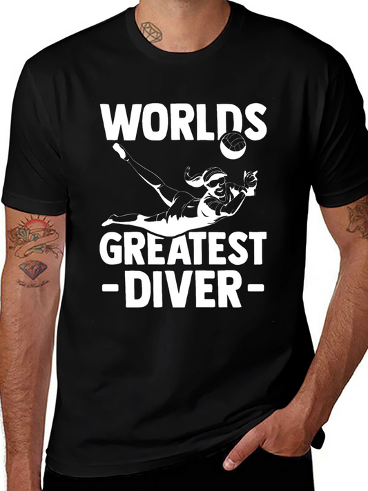 Worlds Greatest Diver Black T-Shirt