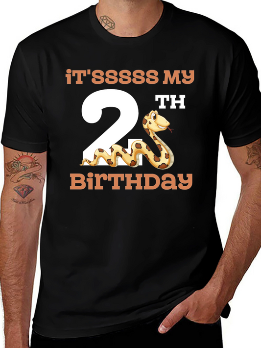 2nd Birthday Snake Theme T-Shirt