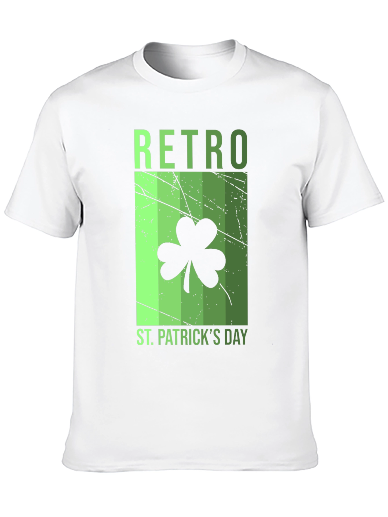 Retro St. Patricks Day Shamrock T-Shirt