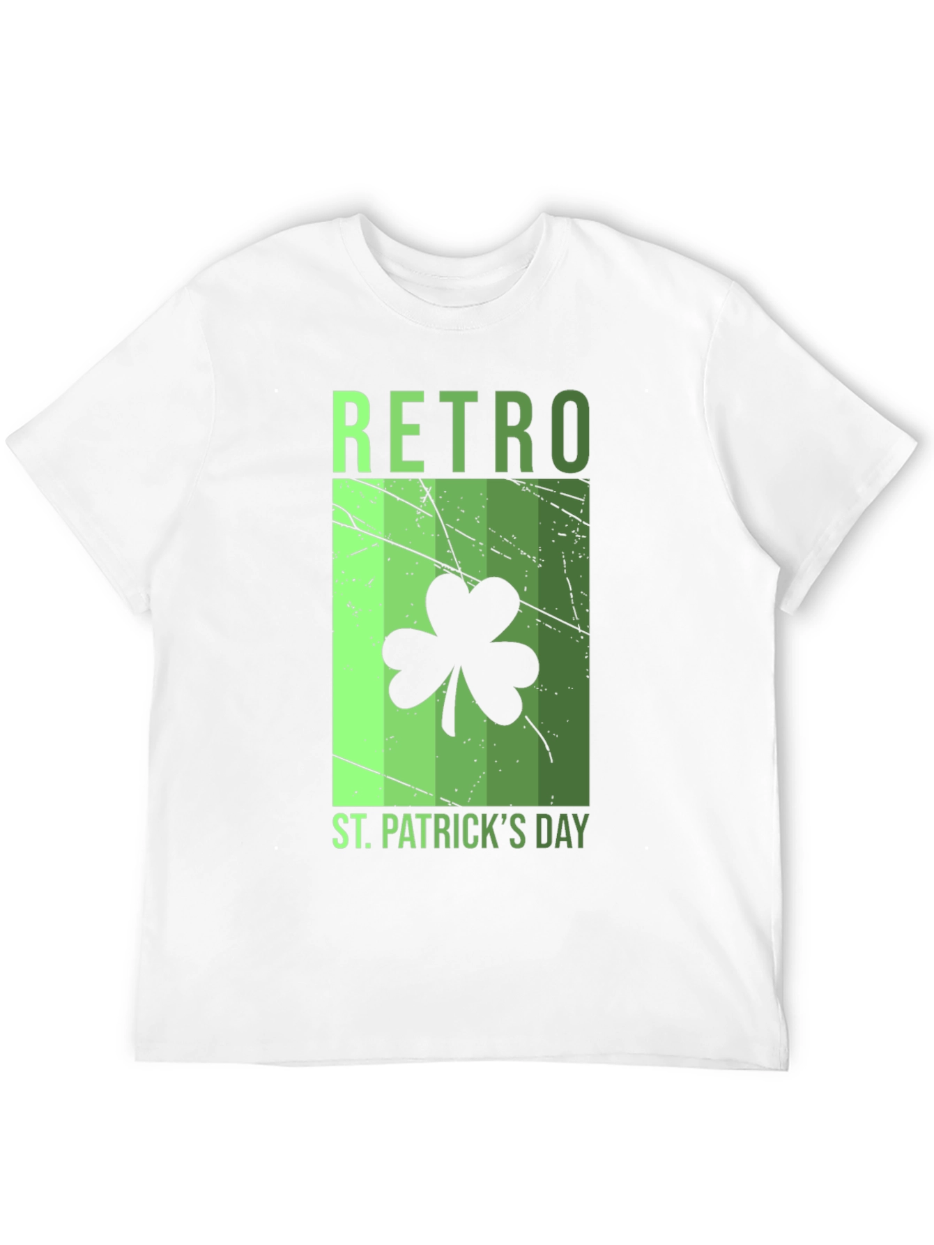 Retro St. Patricks Day Shamrock T-Shirt
