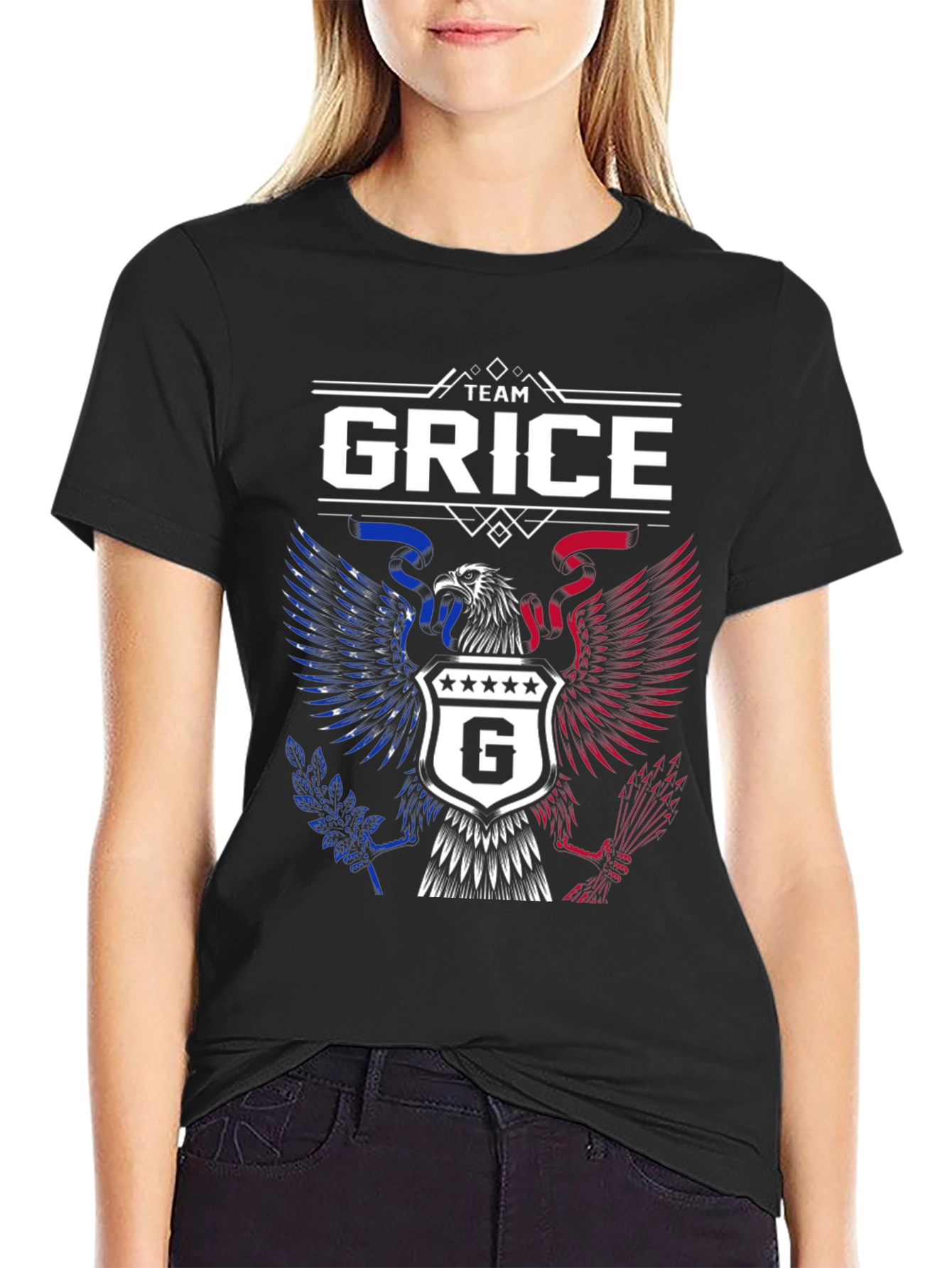 Team Grice Patriotic Graphic T-Shirt