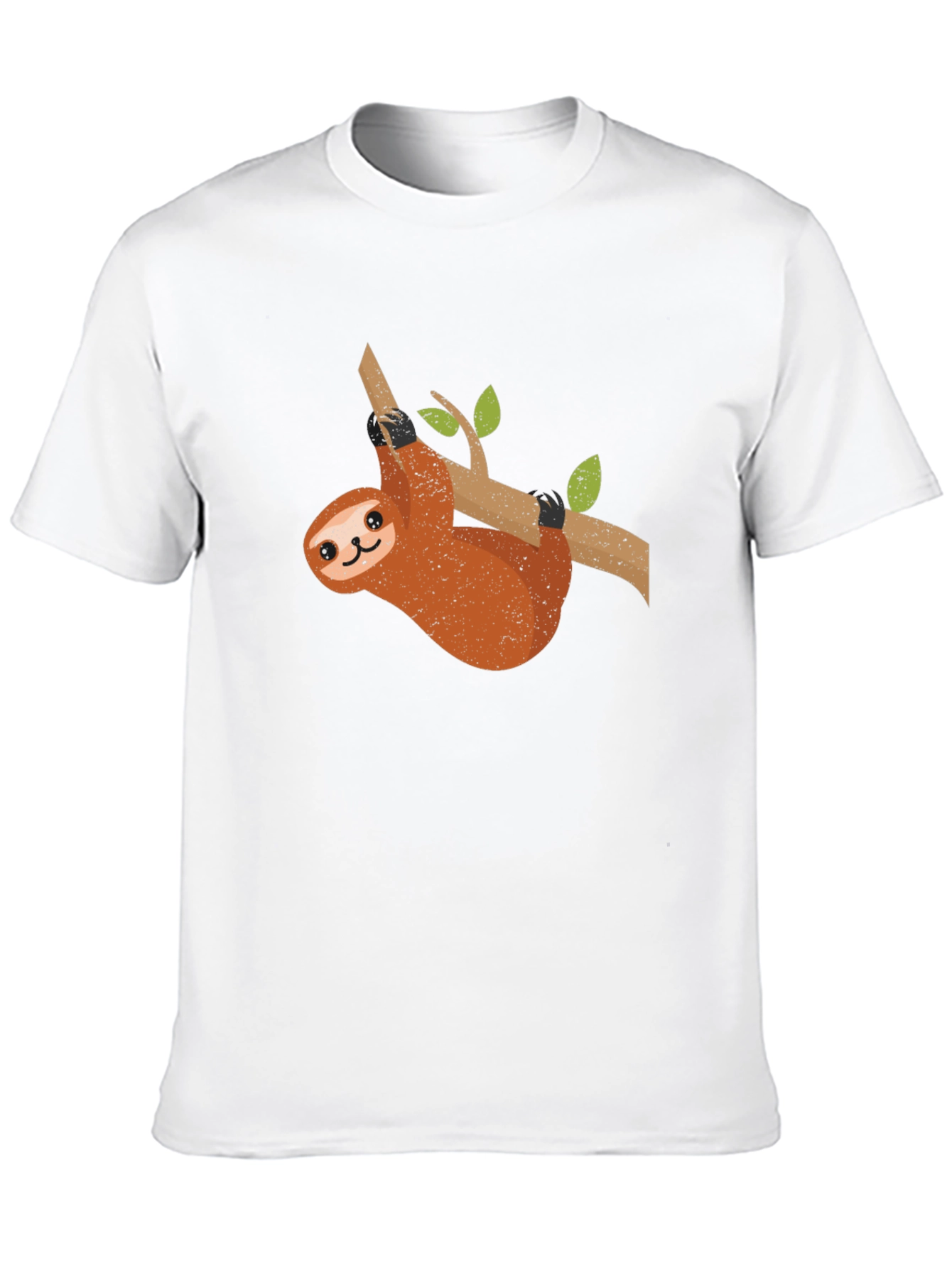 Sloth Graphic Tee - Casual Black T-Shirt