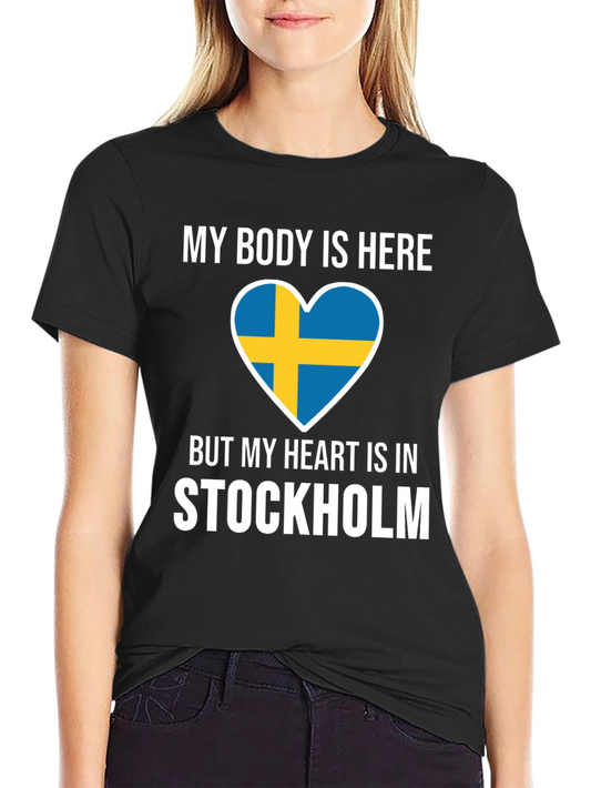 Sweden Stockholm Heart T-Shirt - Travel Souvenir Tee