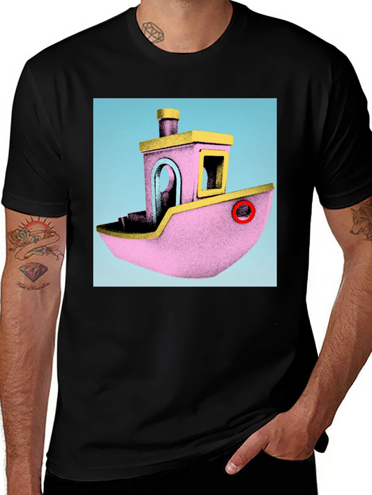 Bench Boat T-Shirt - Fun 3D Model Design