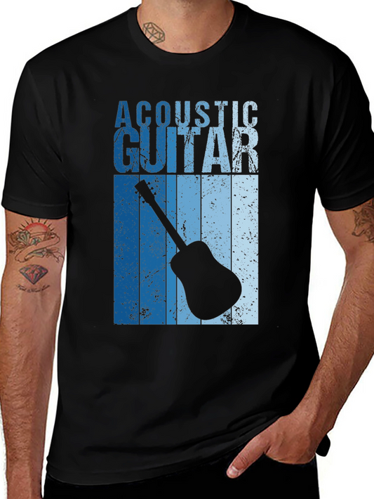 Acoustic Guitar T-Shirt - Vintage Music Lover Tee