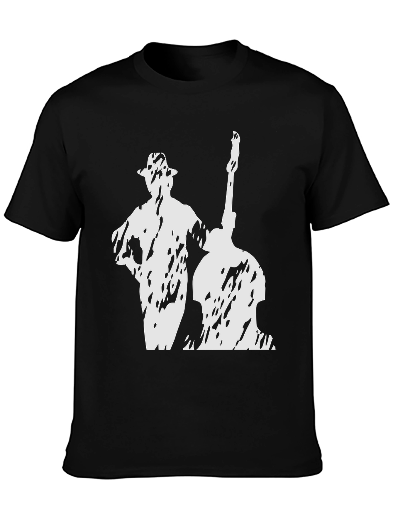 Jazz Musician Graphic T-Shirt - Black