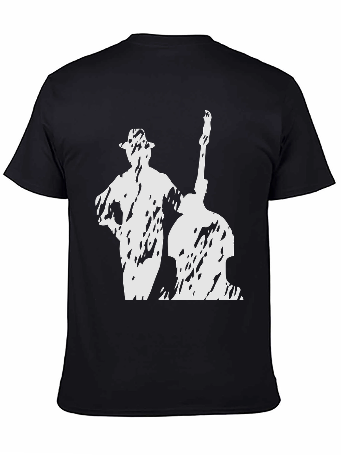 Jazz Musician Graphic T-Shirt - Black