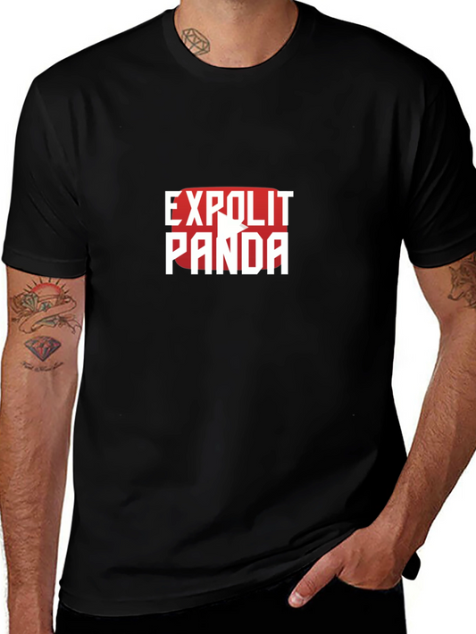 Exploit Panda Black T-Shirt