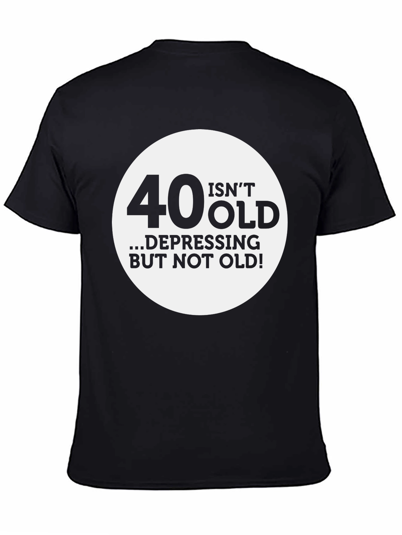 Funny 40th Birthday T-Shirt - Not Old Depressing