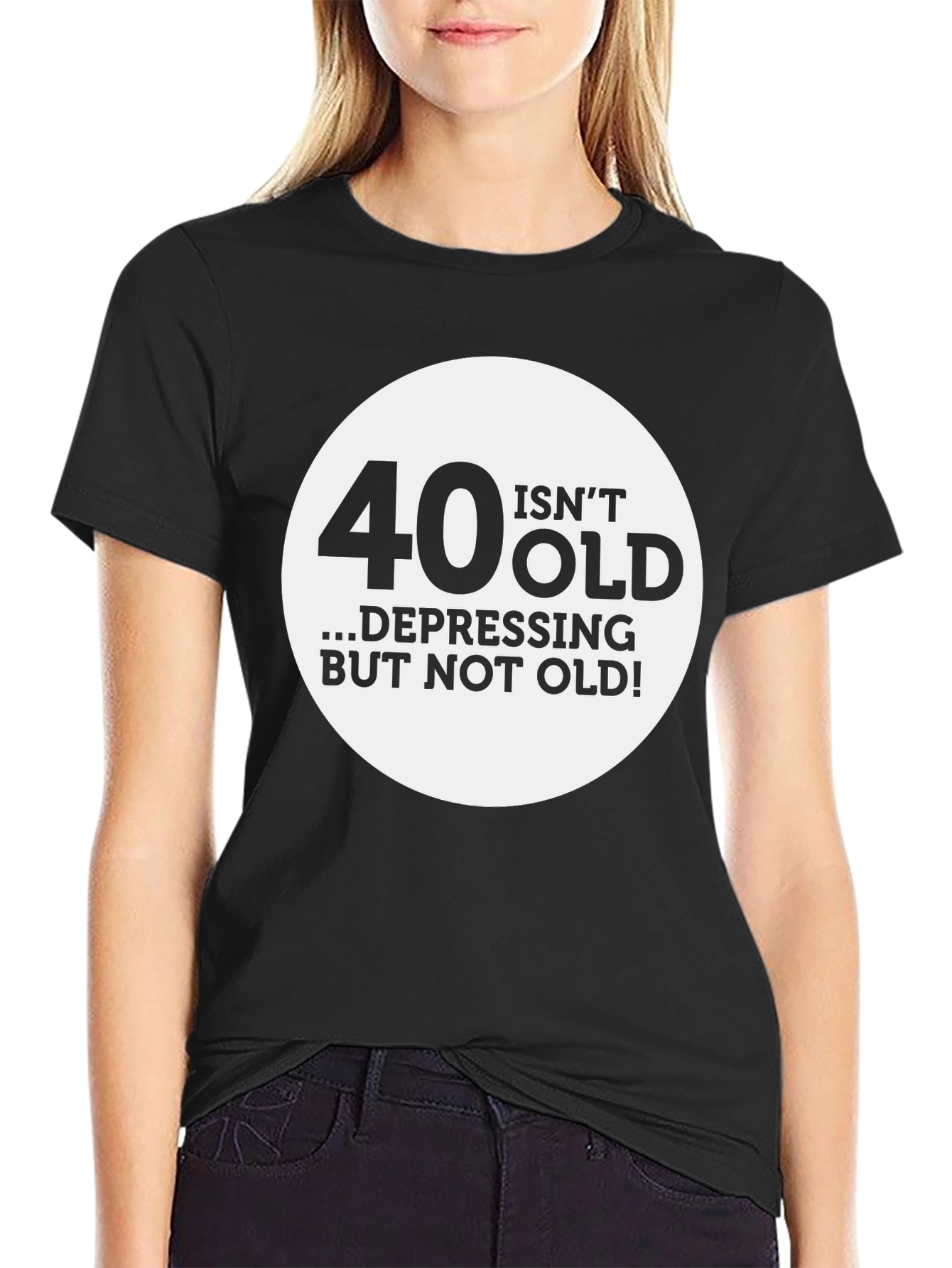Funny 40th Birthday T-Shirt - Not Old Depressing