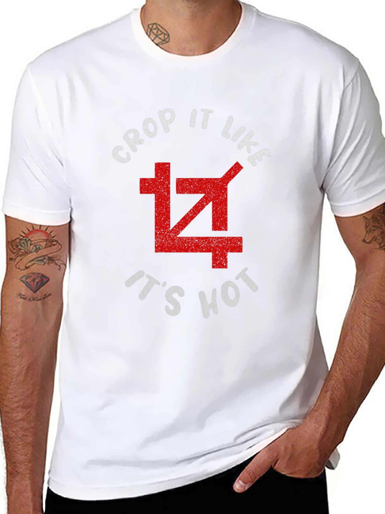 Crop It Like Its Hot T-Shirt - Graphic Tee