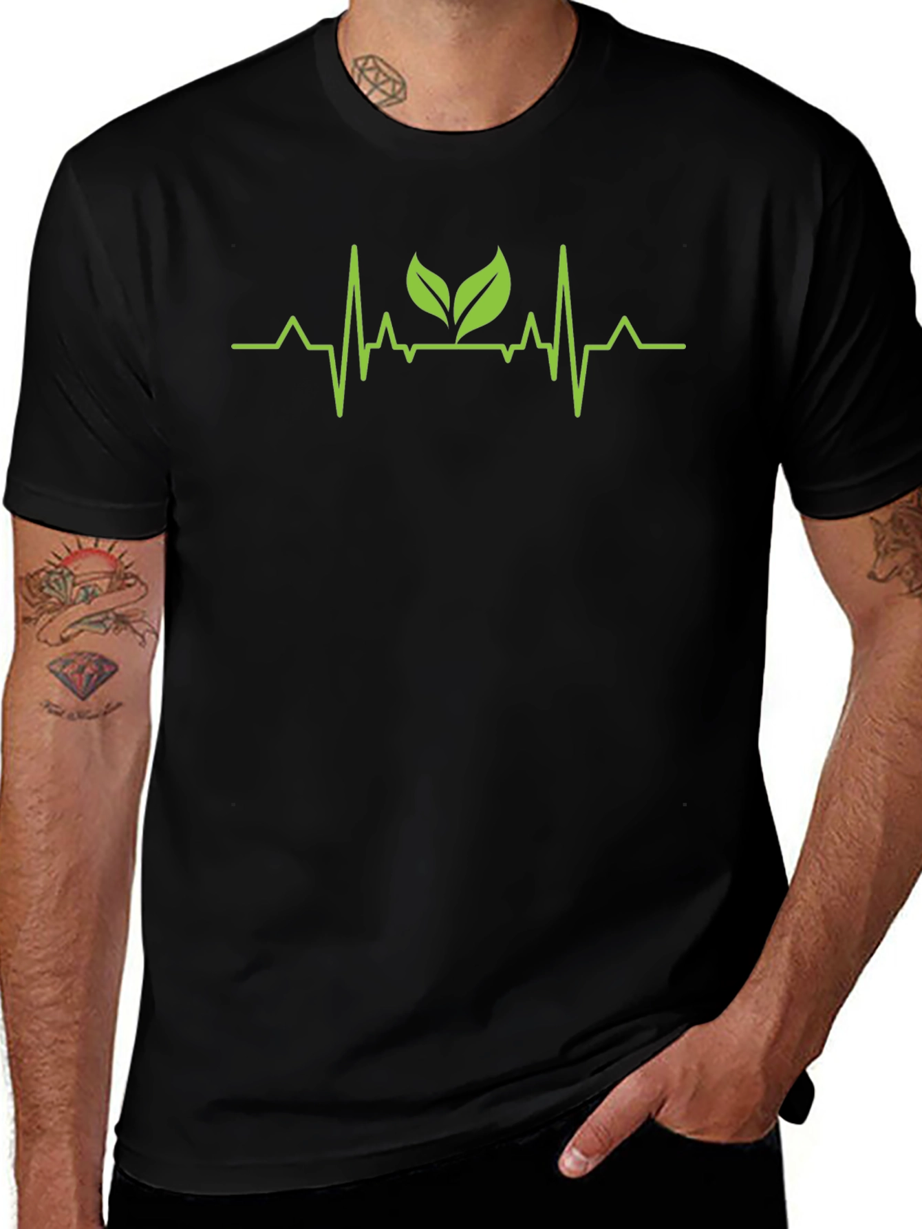 Vegan Heartbeat Graphic T-Shirt