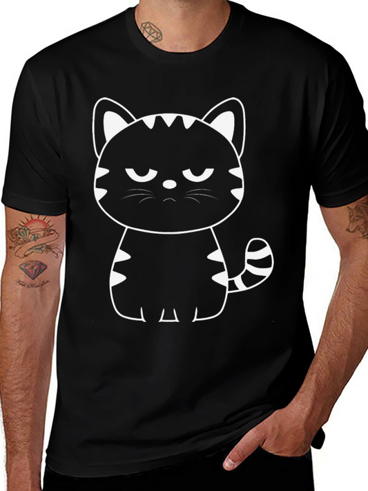 Grumpy Cat Black T-Shirt - Mens Graphic Tee