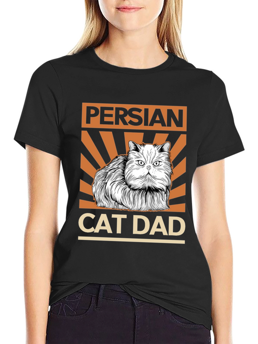 Persian Cat Dad Graphic Tee