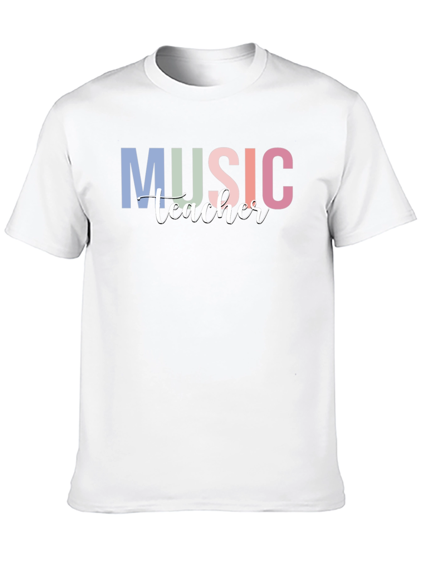Music Teacher Graphic Tee - Black Crew Neck