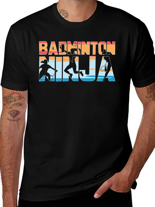 Badminton Ninja Graphic Tee