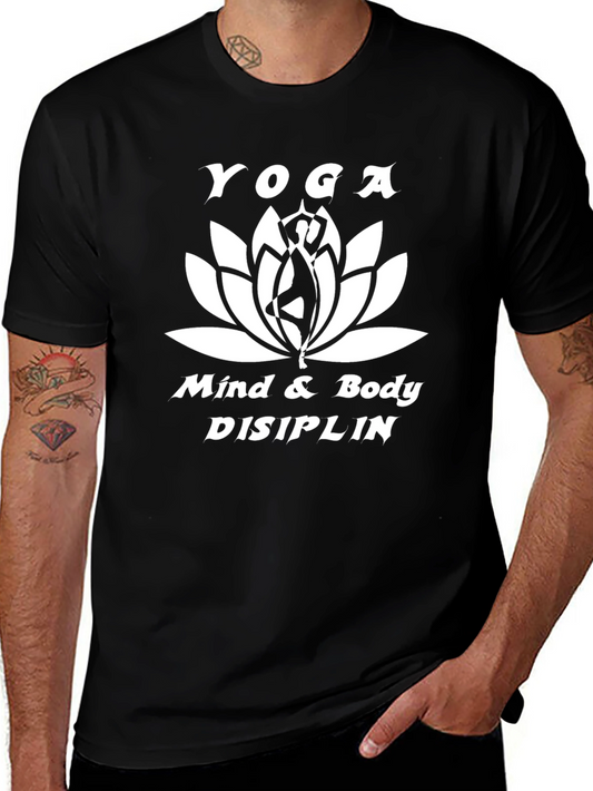 Yoga Mind & Body T-Shirt - Black Cotton Tee
