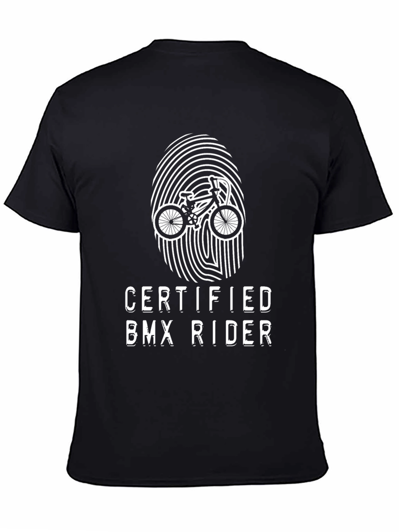Certified BMX Rider Black Graphic T-Shirt
