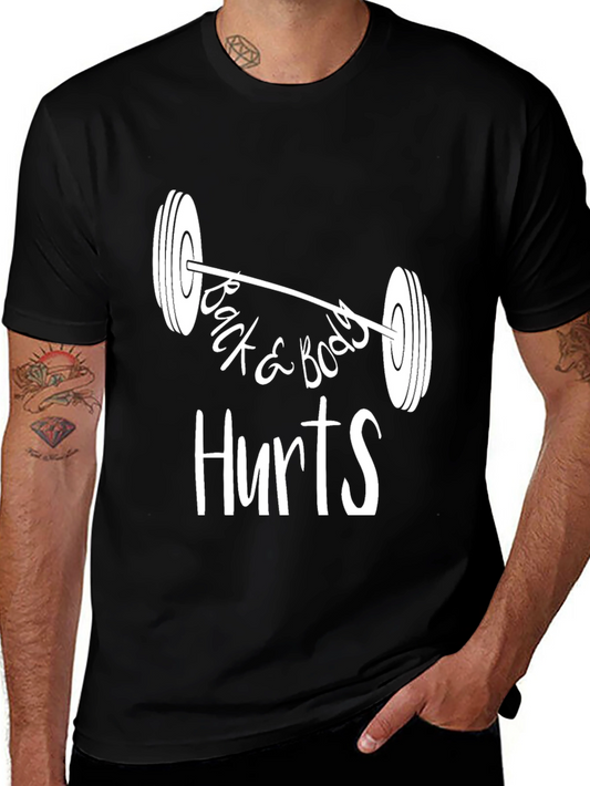 Back & Body Hurts Gym T-Shirt - Black
