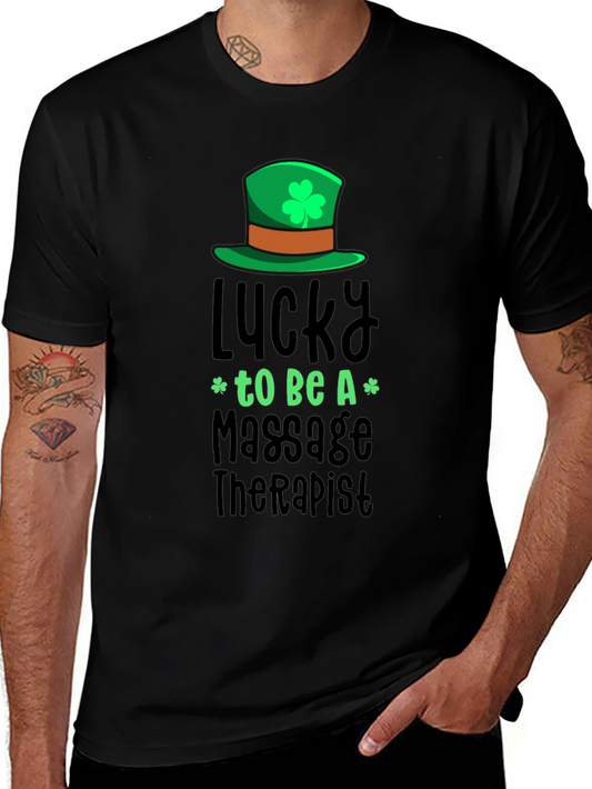 Lucky to be A Massage Therapist St. Patricks Day T-Shirt