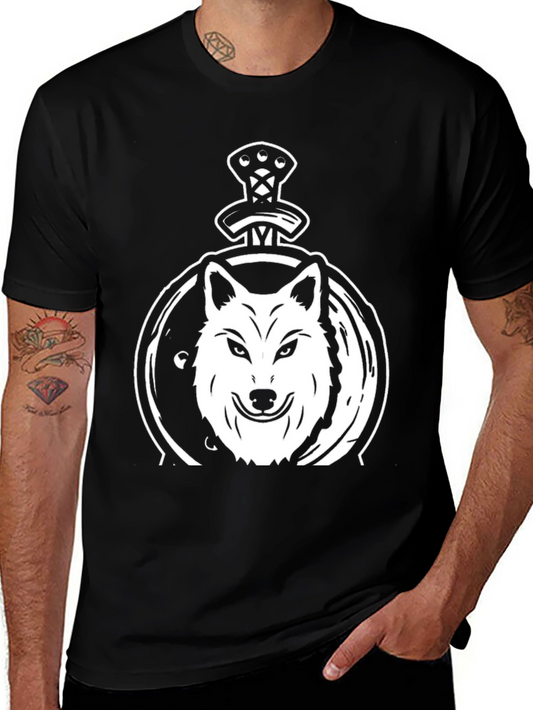 Wolf & Sword Graphic Tee - Black