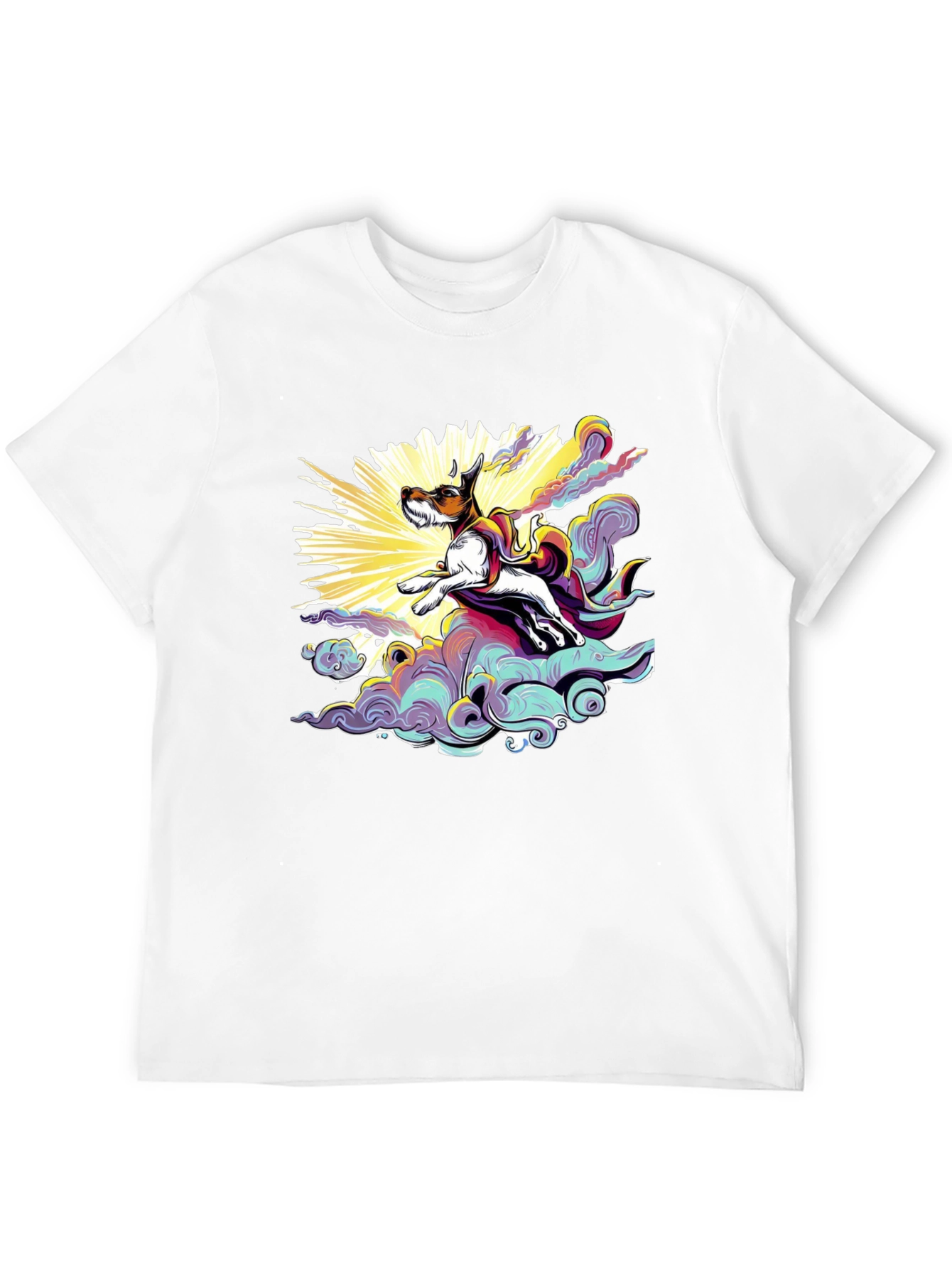 Dog Superhero T-Shirt - Black Cotton Tee