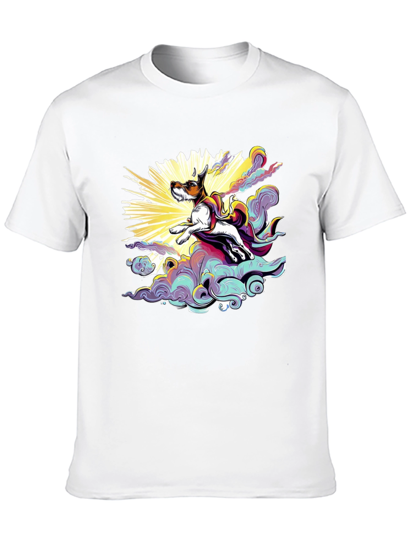 Dog Superhero T-Shirt - Black Cotton Tee