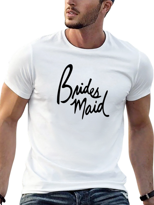 Bridesmaid Crew Neck T-Shirt - Black