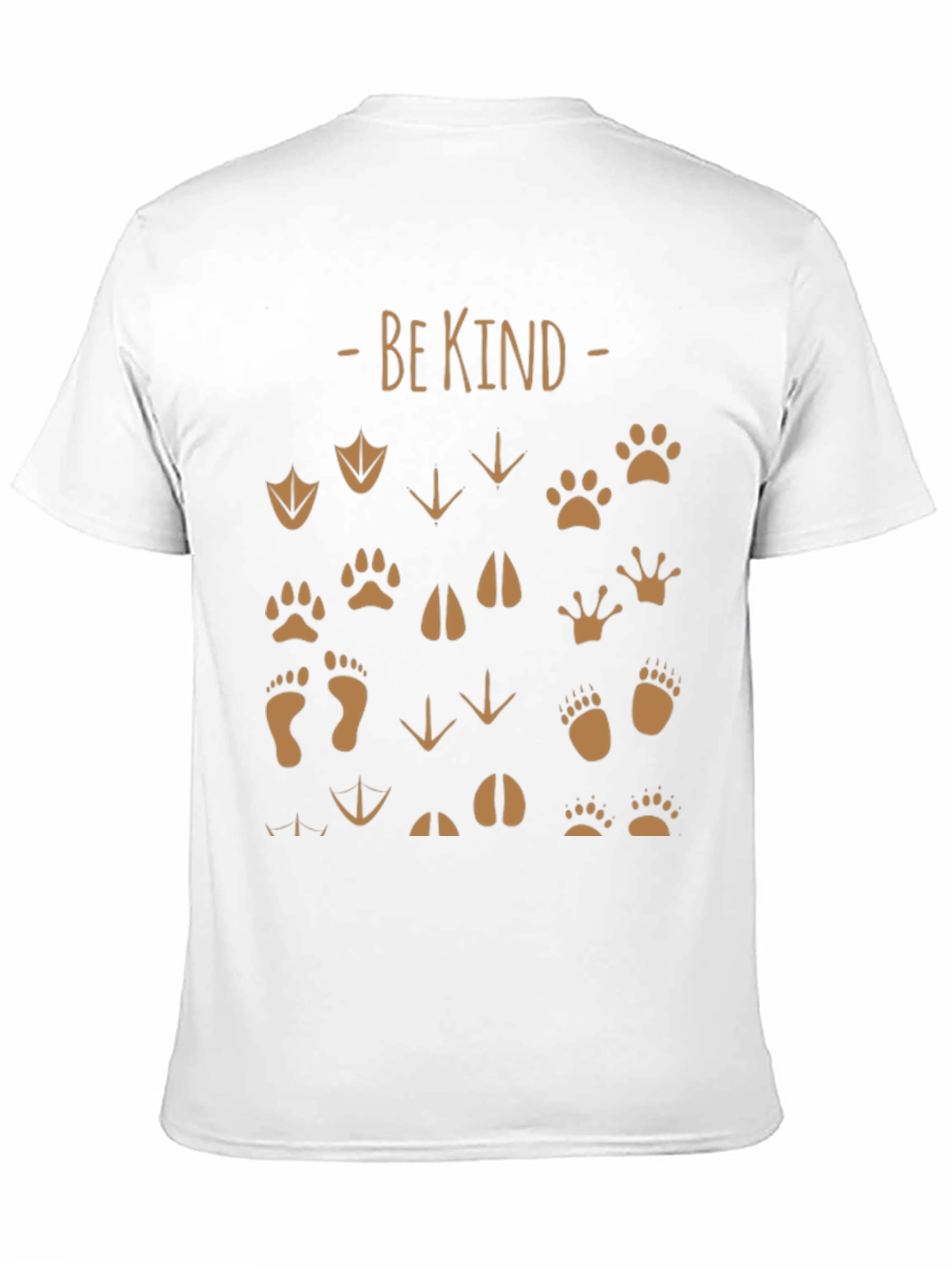 Be Kind Animal Tracks T-Shirt - Black