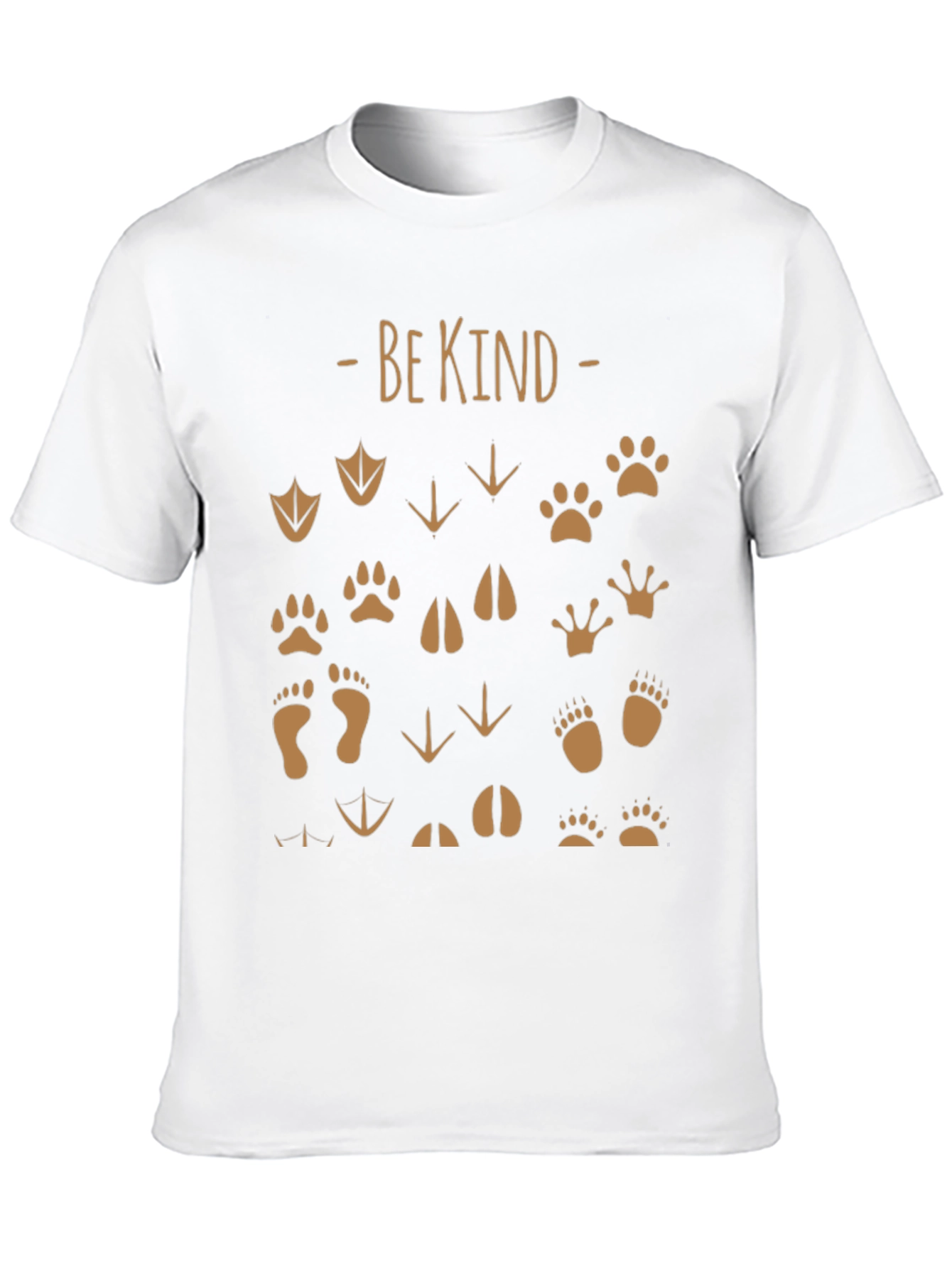 Be Kind Animal Tracks T-Shirt - Black