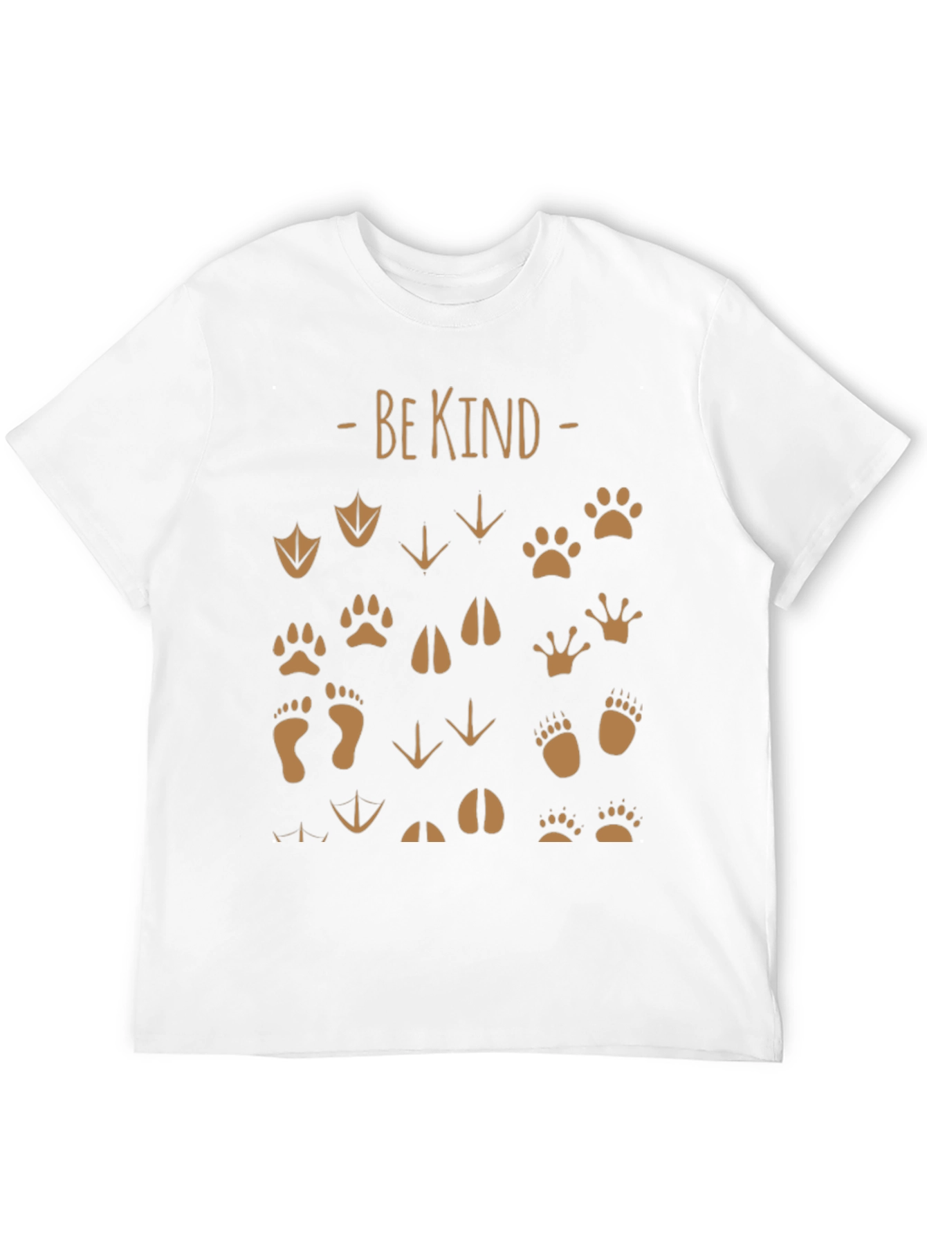 Be Kind Animal Tracks T-Shirt - Black