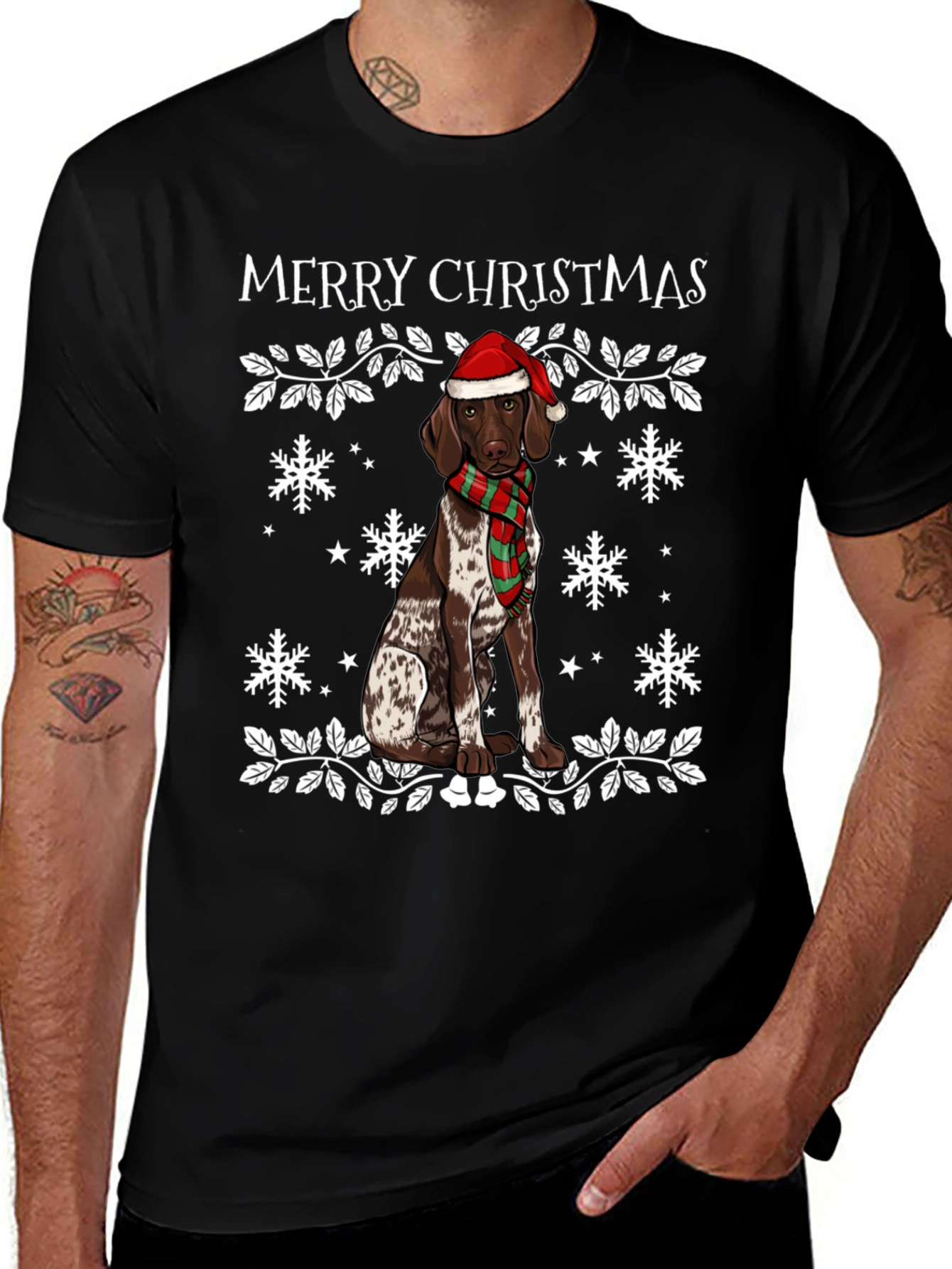 Merry Christmas Dog T-Shirt