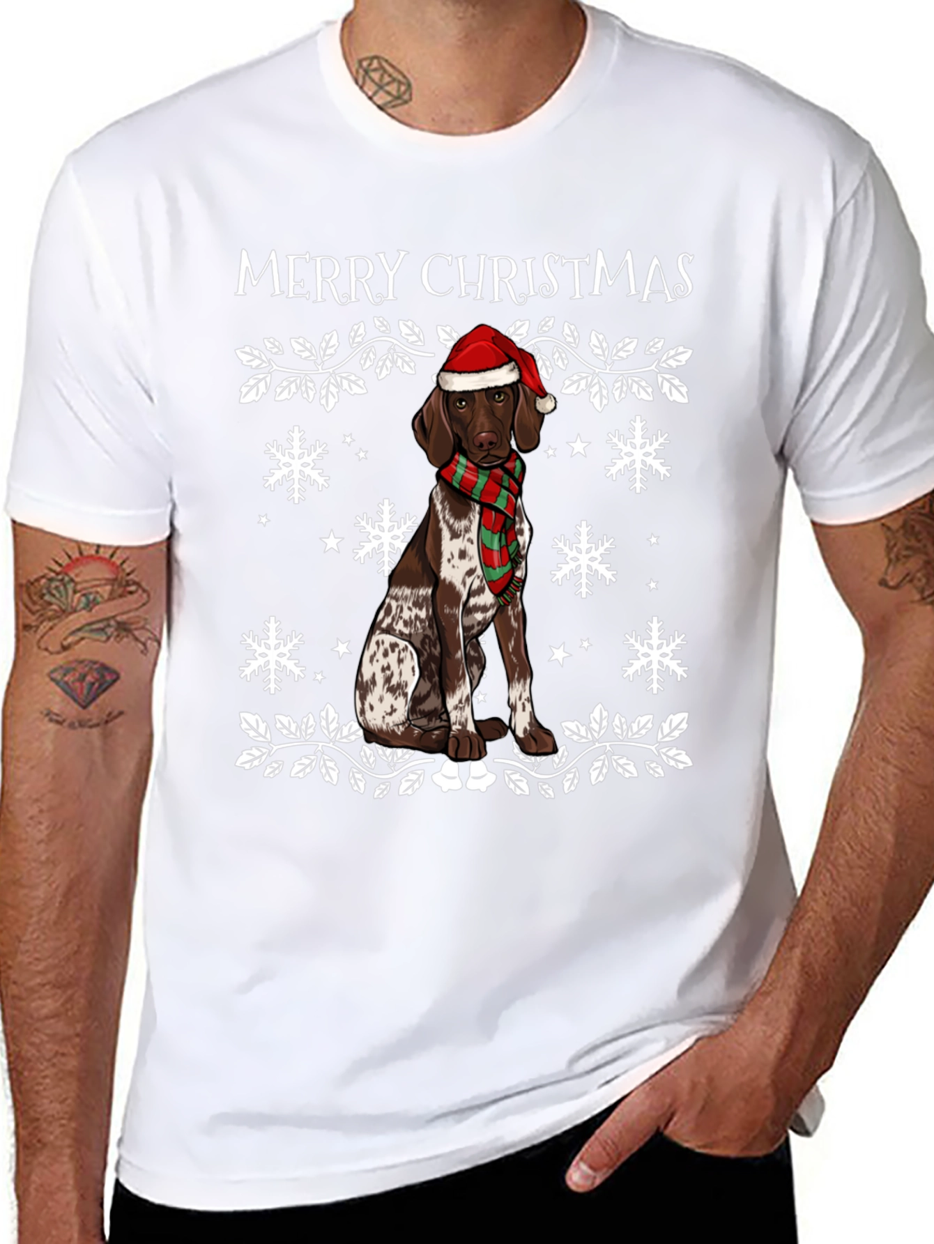 Merry Christmas Dog T-Shirt