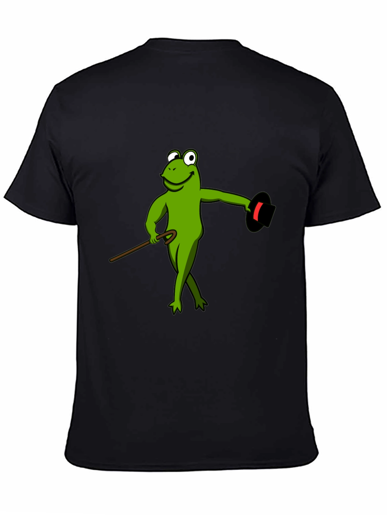 Frog Magician T-Shirt - Sleek Black Cotton Tee