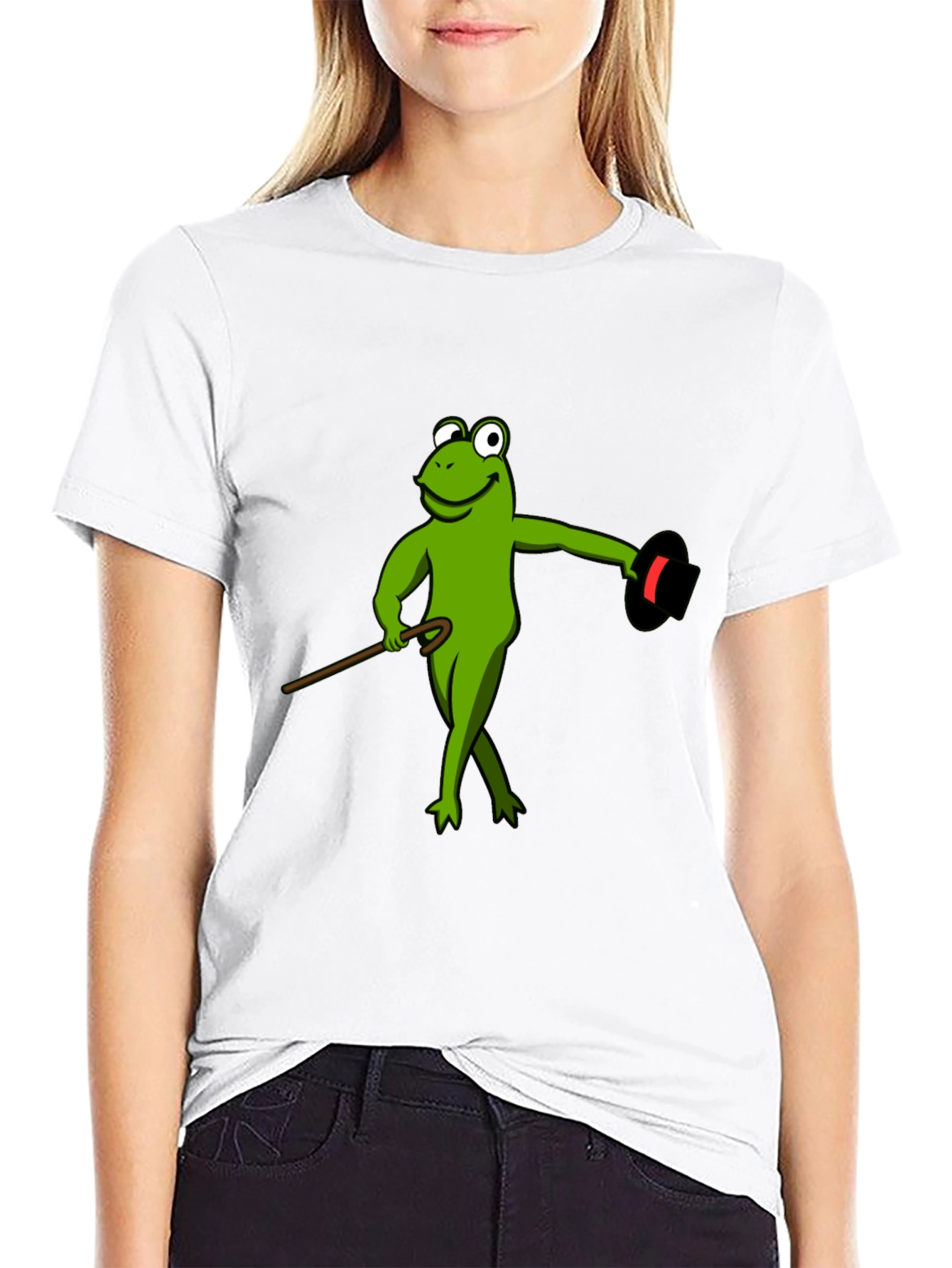 Frog Magician T-Shirt - Sleek Black Cotton Tee