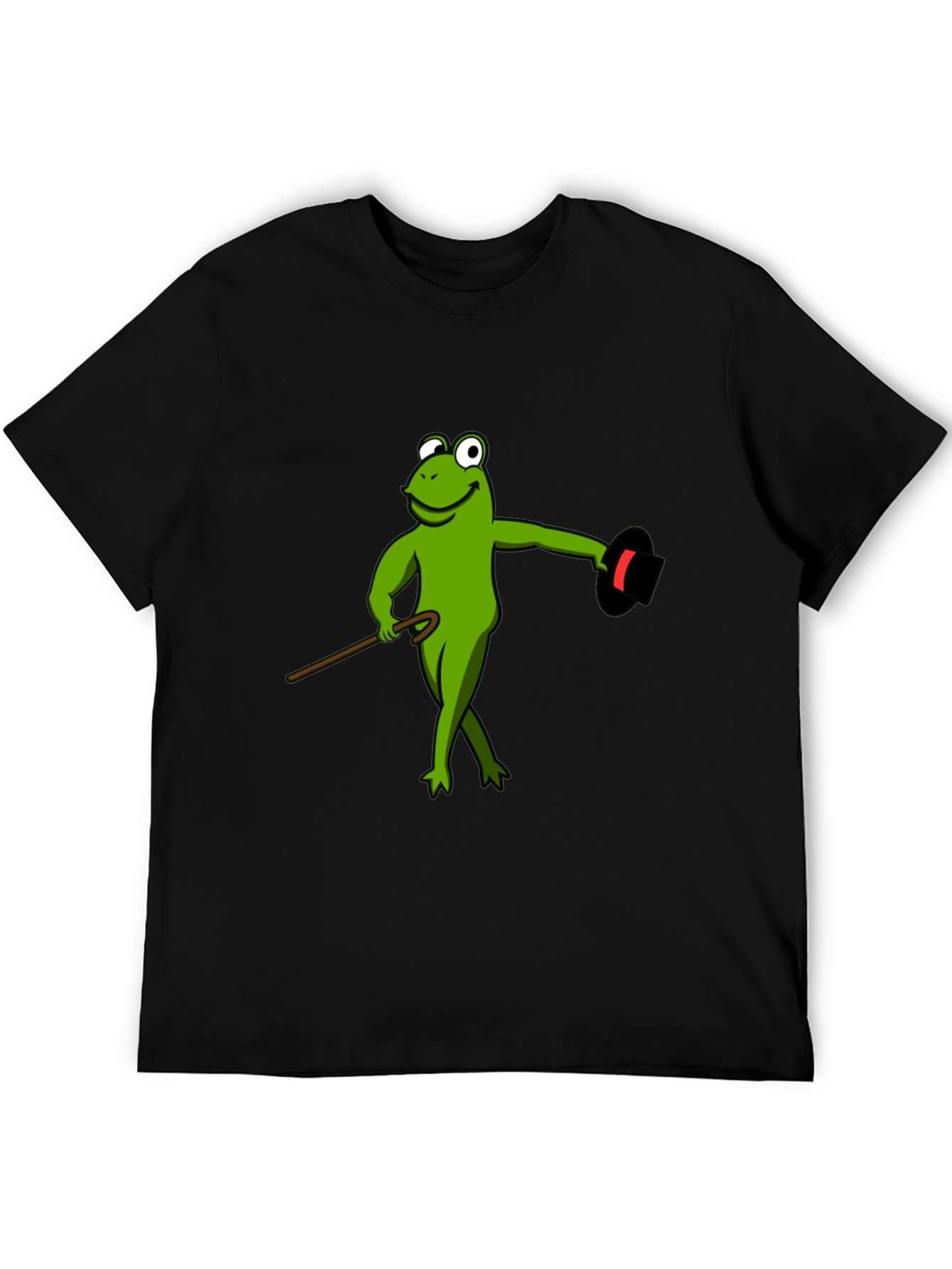 Frog Magician T-Shirt - Sleek Black Cotton Tee