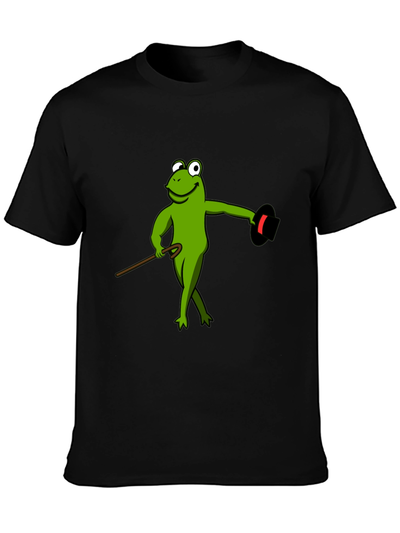 Frog Magician T-Shirt - Sleek Black Cotton Tee